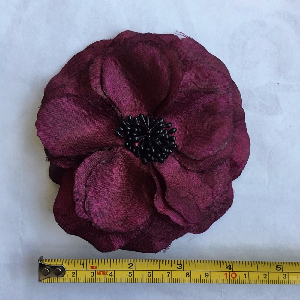 Bundle of 23 Fabric flower Brooch / Hair Clip - Picture 13 of 16